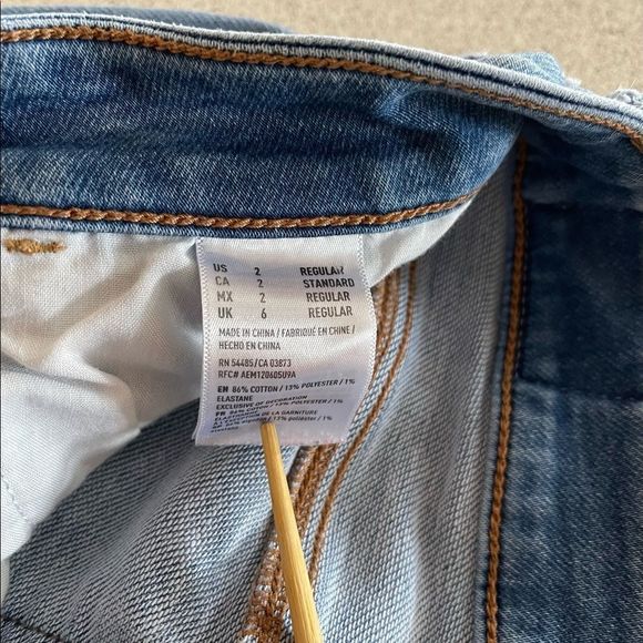 #17 AEO American Eagle Outfitters super stretch high rise leggings crop - Picture 6 of 8